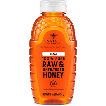 Nate's Honey 100% Pure Raw Unfiltered Texas Honey