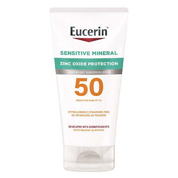 Eucerin Sensitive Mineral Lightweight Sunscreen Lotion SPF 50