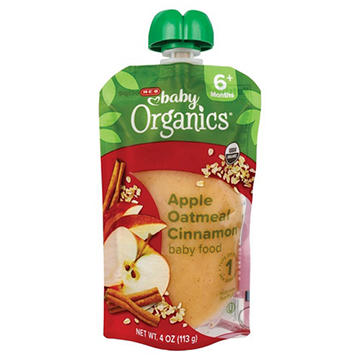 H-E-B Baby Organics Food Pouch – Apple Oatmeal Cinnamon