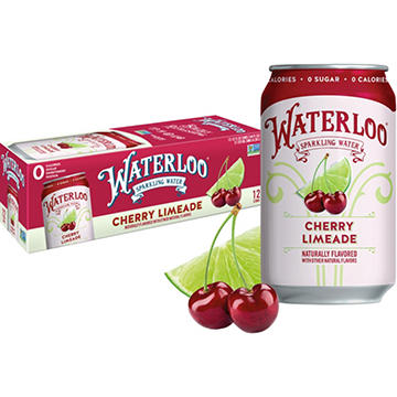 Waterloo Cherry Limeade Sparkling Water 12 pk Cans