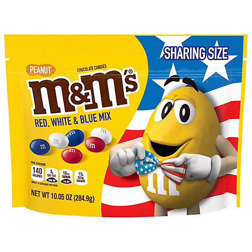 M&M'S Red, White & Blue Patriotic Caramel Chocolate Candy Share
