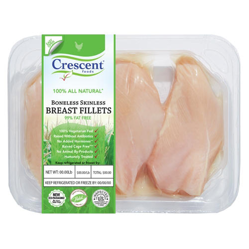 Crescent Foods Halal Boneless Skinless Chicken Breast Fillets