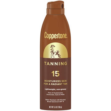 Coppertone Tanning Sunscreen Spray SPF 15
