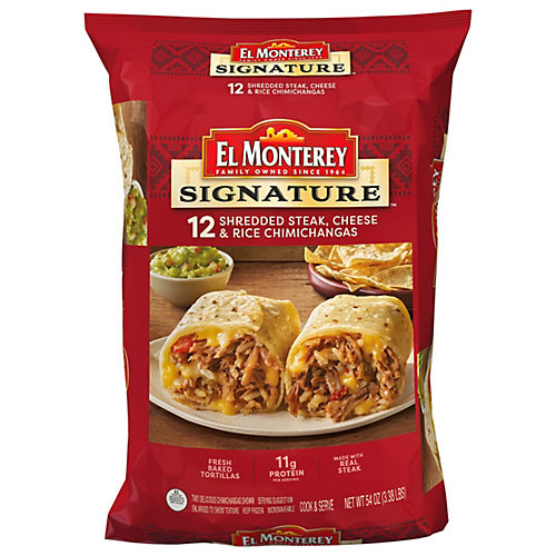 Posada Chimichangas, Shredded Steak & Cheese, Frozen Foods