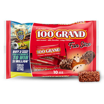 100 Grand Chocolate Fun Size Candy Bars