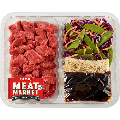 H-E-B Meat Market Stir Fry Kit - Mongolian Beef & Vegetables