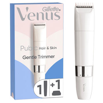 Venus Pubic Hair & Skin Gentle Trimmer, Women's Electric Razor, Bikini Line Trimmer