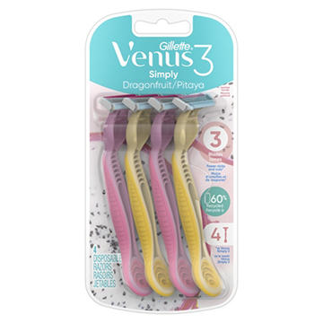 Gillette Venus Simply 3 Dragonfruit Disposable Razors