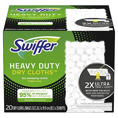 Swiffer Heavy Duty Dry Sweeping Cloth Refills - Shop Brooms & Dust