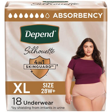 Depend Silhouette Adult Incontinence Underwear - XL