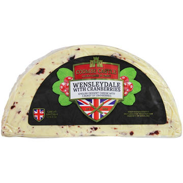 Coombe Castle Wensleydale with Cranberries Dessert Cheese