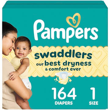 Pampers Swaddlers Newborn Diapers - Size 1