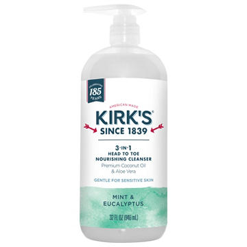 Kirk's 3-in-1 Nourishing Cleanser - Mint & Eucalyptus