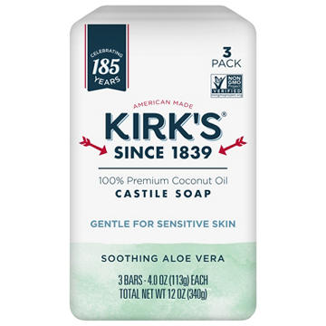 Kirk's Soothing Aloe Vera Gentle Castile Soap