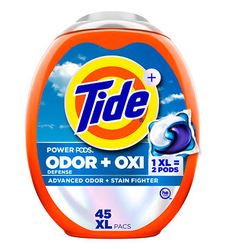 Tide Power PODS Ultra Oxi with Odor Eliminator HE Laundry Detergent Pacs