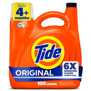 Tide Laundry Detergent Liquid, 100 Loads - Original Scent