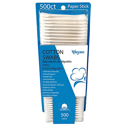  Meijer Paper Cotton Swabs, Travel Size Purse Pack, Soft and  Gentle, Made with 100% Cotton Wool Bud Ear Stick for Cleaning or Makeup  Application, 50 Count (Pack of 12) 