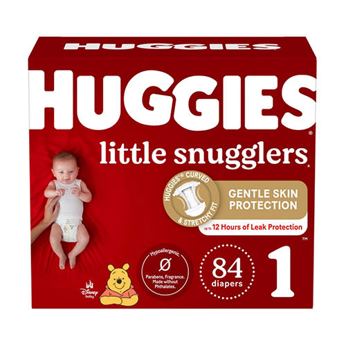 Huggies Little Snugglers Newborn Diapers (24 Count) – Up To 10 Lbs – 52238