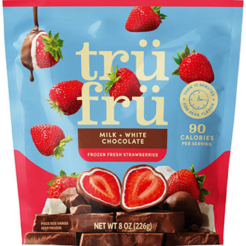 Tru Fru Frozen Strawberries - Milk + White Chocolate