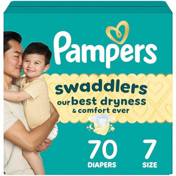 Pampers Swaddlers Baby Diapers - Size 7