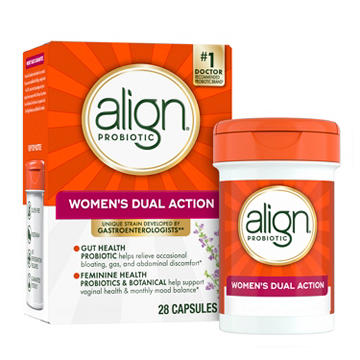Align Probiotic Capsules, Women's Dual Action, Vaginal Probiotics for Women