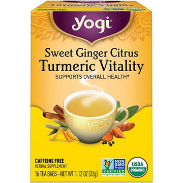 Yogi Sweet Ginger Citrus Turmeric Vitality Tea