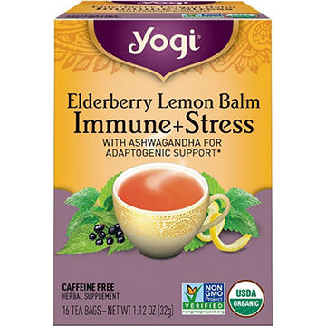 Yogi Elderberry Lemon Balm Immune + Stress Tea