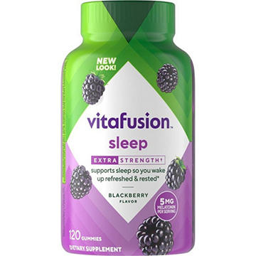 Vitafusion Extra Strength Sleep 5 mg Melatonin Gummies - Blackberry