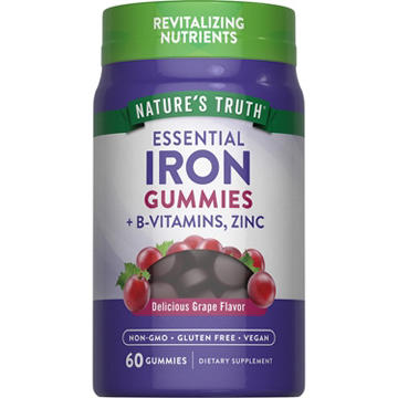 Nature's Truth Essential Iron Gummies - Grape Flavor