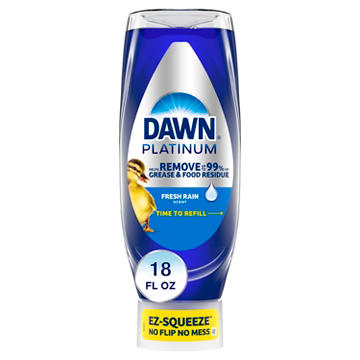 Dawn Platinum Refreshing Rain Scent Ez-Squeeze Liquid Dish Soap