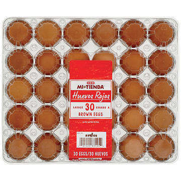 H-E-B Mi Tienda Huevos Rojos Grade A Large Brown Eggs