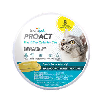 Tevra Pet ProAct Flea & Tick Collar for Cats
