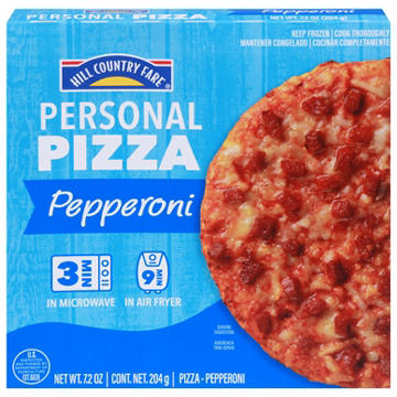 Hill Country Fare Personal Size Frozen Pizza - Pepperoni