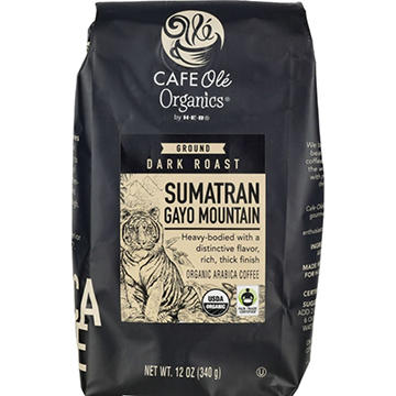CAFE Olé Organics by H-E-B Dark Roast Sumatran Gayo Mountain Ground Coffee