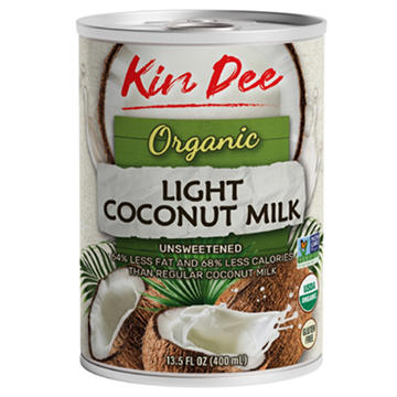 Kin Dee Organic Unsweetened Light Coconut Milk