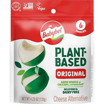 Babybel Plant-Based Vegan Snack Cheese Alternative - Original, 6ct