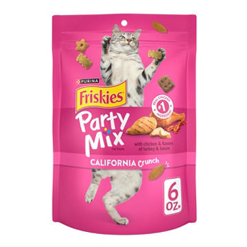 Friskies Purina Cat Treats Party Mix - California Crunch With Chicken
