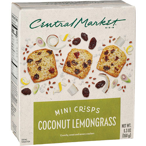 Central Market Coconut Lemongrass Mini Crisps, 5.3 oz