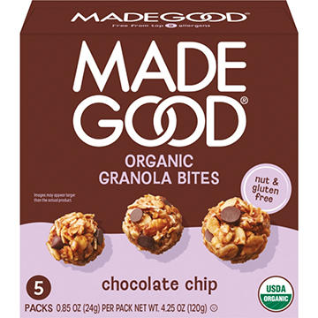 MadeGood Organic Granola Bites - Chocolate Chip