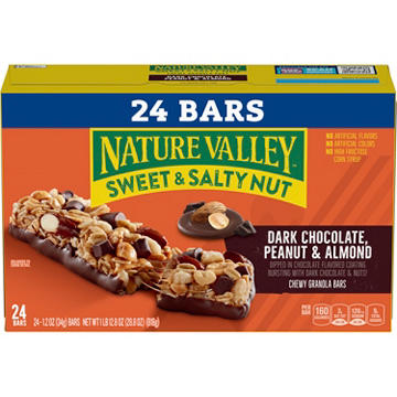 Nature Valley Sweet & Salty Nut Dark Chocolate Peanut Almond Granola Bars