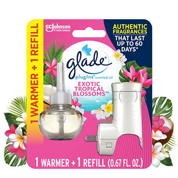 Glade PlugIns Warmer & Scented Oil Refill - Exotic Tropical Blossom