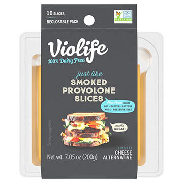 Violife Just Like Smoked Provolone Slices Dairy Free Cheese Alternative