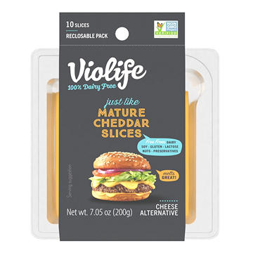 Violife Just Like Mature Cheddar Slices Dairy Free Cheese Alternative