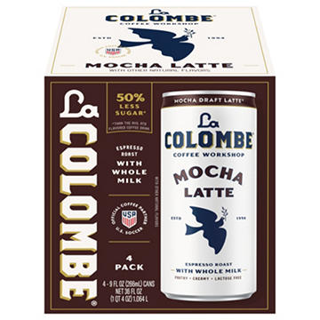 La Colombe Mocha Draft Latte Cold Brew with Milk 4 pk Cans