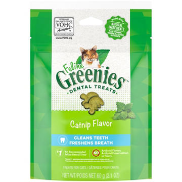 Feline Greenies Adult Natural Dental Care Cat Treats - Catnip Flavor