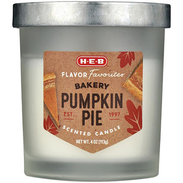H-E-B Flavor Favorites Bakery Pumpkin Pie Scented Candle