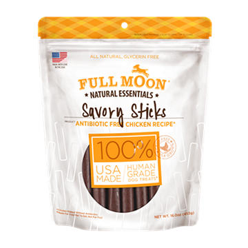 Full Moon Natural Essentials Savory Sticks Chicken Recipe Dog Treats