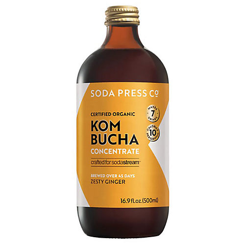 SodaStream Soda Press Kombucha - Zesty Ginger - Shop Mixes & Flavor  Enhancers at H-E-B