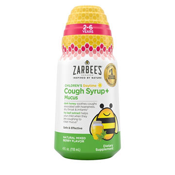 Zarbee's Kids Cough + Mucus Daytime Liquid - Berry