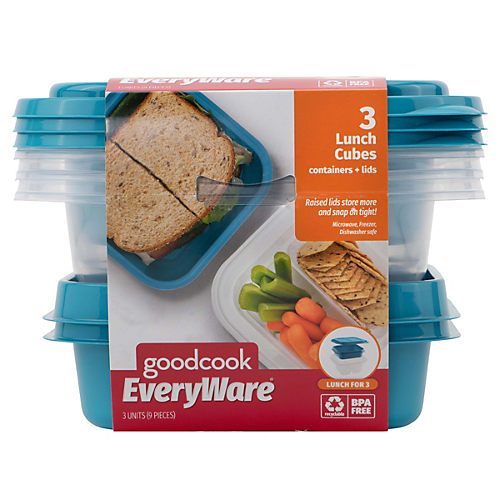 Good Cook Meal Prep, 2 Compartment BPA Free,  Microwavable/Dishwasher/Freezer Safe, 10 ct